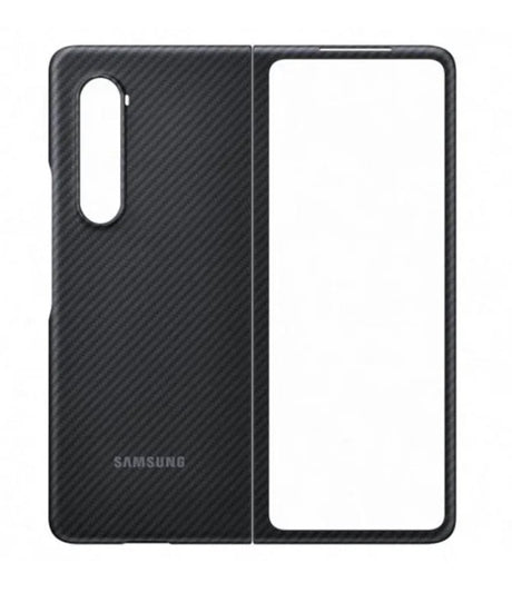 Оригинален Карбонов Калъф за Samsung Z Fold 3, Aramid Cover Case EF-XF926SBE, Черен (2)
