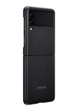 Оригинален Карбонов Калъф за Samsung Z Flip 3, Aramid Case EF-XF711SBEGWW, Черен (3)