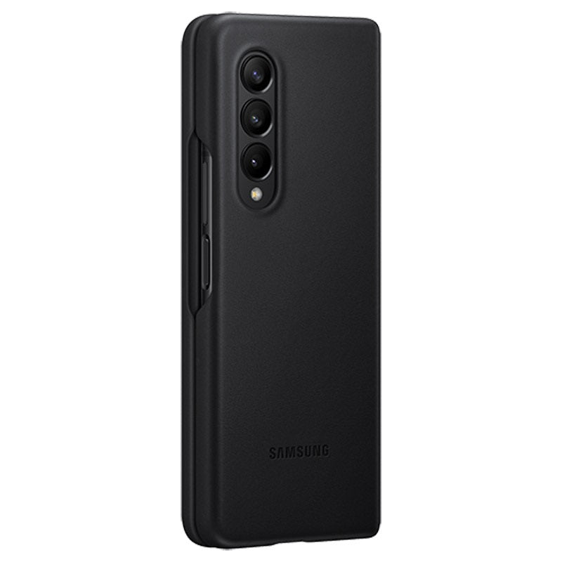 Оригинален Кожен Калъф за Samsung Z Fold 3, Leather Cover Case EF-VF926LBE, Черен (6)