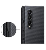 Оригинален Карбонов Калъф за Samsung Z Fold 3, Aramid Cover Case EF-XF926SBE, Черен (4)