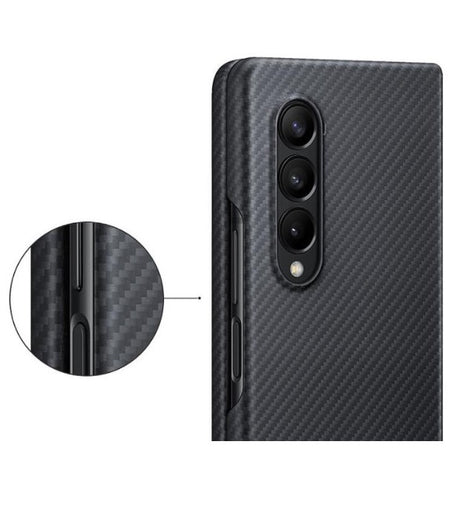 Оригинален Карбонов Калъф за Samsung Z Fold 3, Aramid Cover Case EF-XF926SBE, Черен (4)