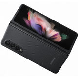 Оригинален Карбонов Калъф за Samsung Z Fold 3, Aramid Cover Case EF-XF926SBE, Черен (7)