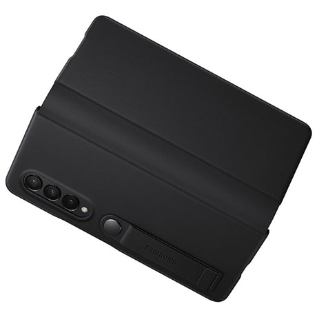 Оригинален Кожен Калъф за Samsung Z Fold 3, Leather Flip Cover Book Case EF-FF926LBEGWW, Черен (6)