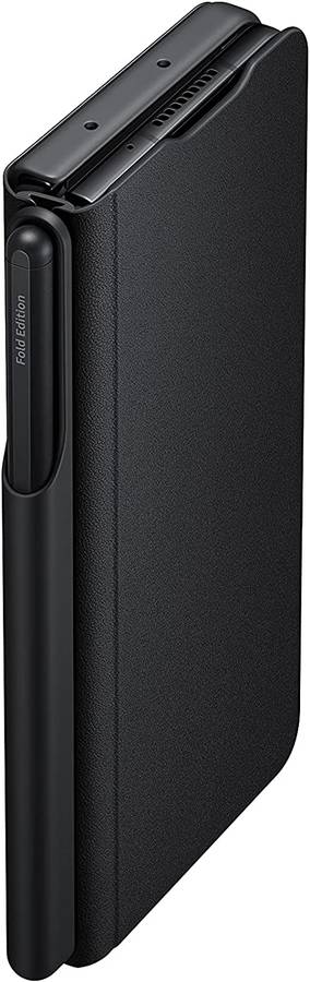 Оригинален Калъф с Писалка за Samsung Z Fold 3, Flip Cover with Pen Book Case EF-FF92PCBE, Черен (2)