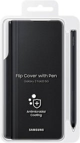 Оригинален Калъф с Писалка за Samsung Z Fold 3, Flip Cover with Pen Book Case EF-FF92PCBE, Черен (9)
