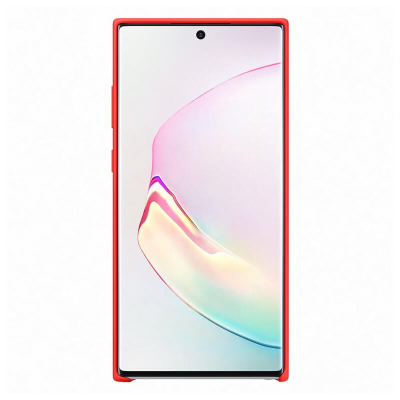 Оригинален Силиконов Калъф за Samsung Note 10 Plus Silicone Cover Case Ef-Pn975tre, Червен (3)