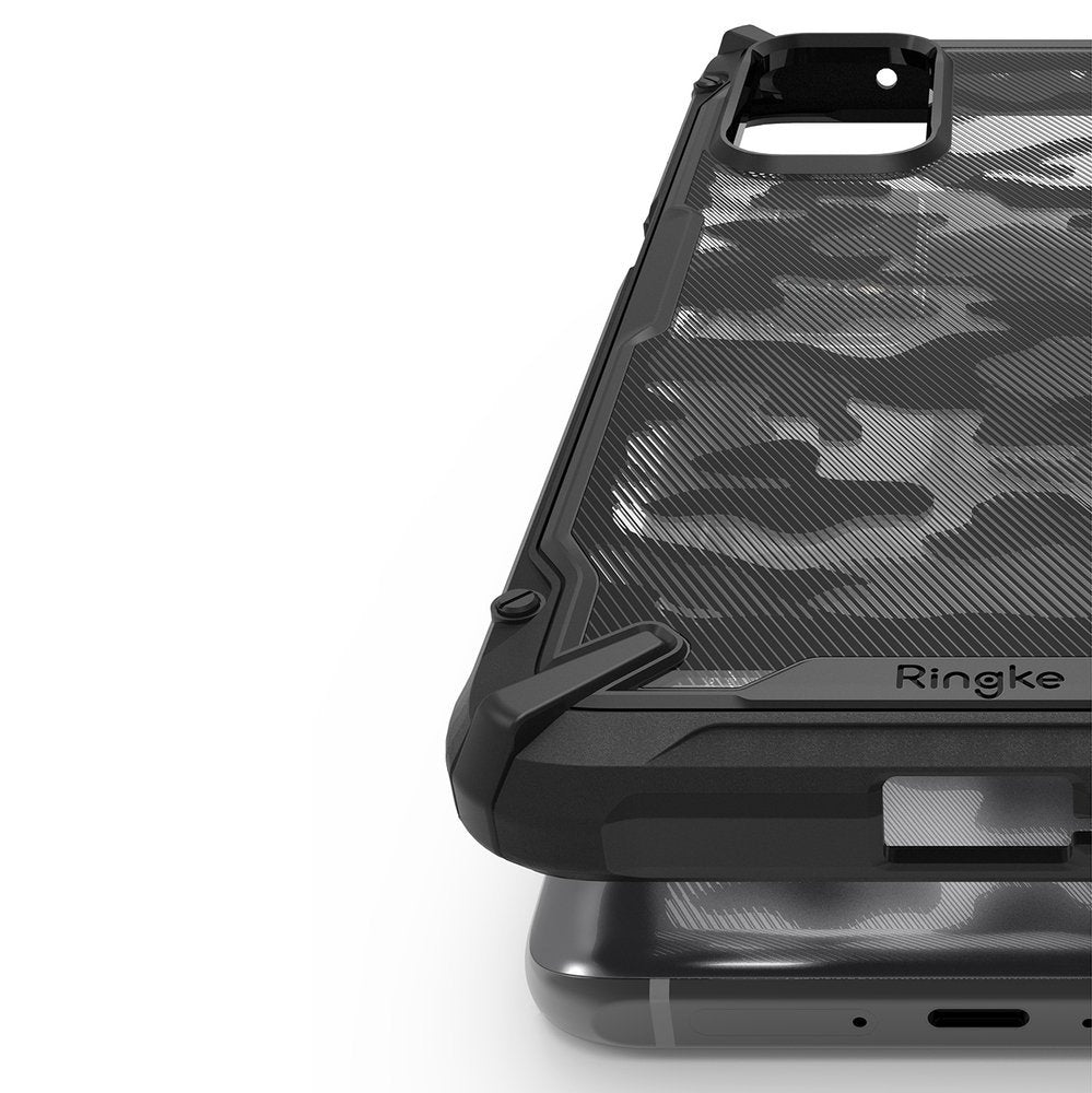 Противоударен Хибриден Калъф за Xiaomi Mi 10T/Pro, Ringke Fusion X Camo Case, Черен (3)