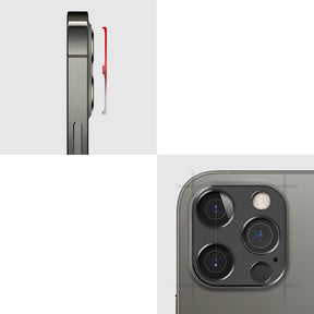Удароустойчив Протектор за Камерата на iPhone 12/Pro, Ringke Full Cam Glass, Син (3)