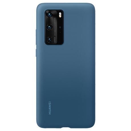 Оригинален Силиконов Калъф за Huawei P40 Pro Soft Silicone Case, Син (2)