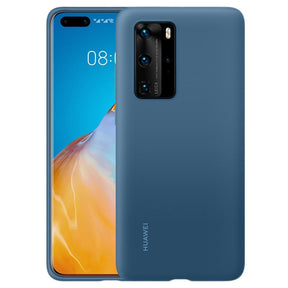 Оригинален Силиконов Калъф за Huawei P40 Pro Soft Silicone Case, Син