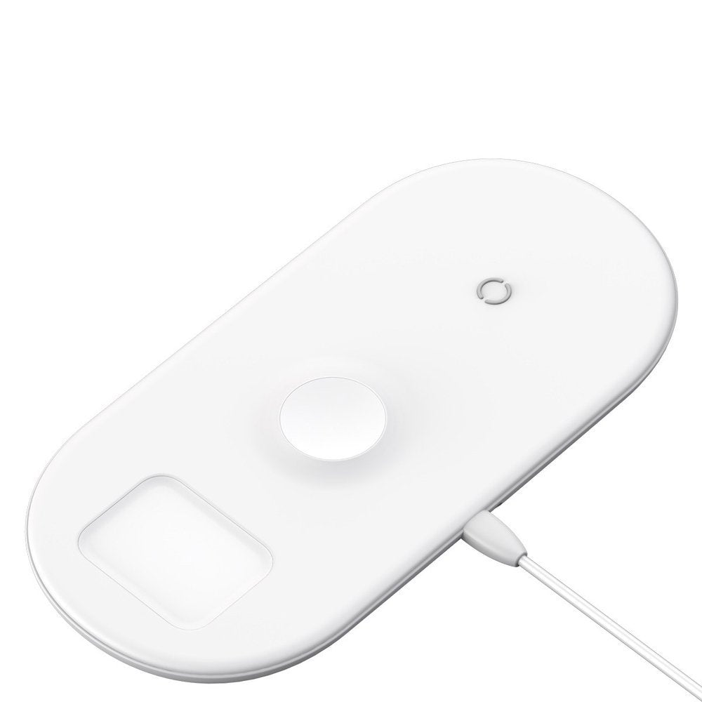 Комбинирано Безжично Зарядно за Apple Watch, iPhone и Airpods, Baseus 3in1 18W, Черен