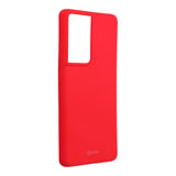 Силиконов Калъф за Samsung S21 Ultra, Roar Color Case, Червен