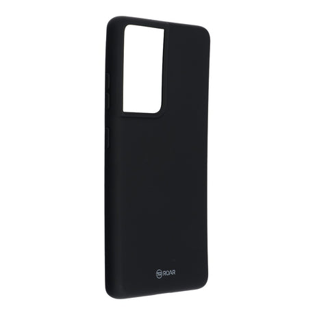 Силиконов Калъф за Samsung S21 Ultra, Roar Color Case, Черен