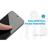 Anti-Spy Стъклен Протектор за iPhone SE 2022/2020 8/7, Blueo Privacy 3D Glass, Бял (3)