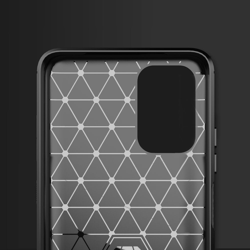 Противоударен Силиконов Калъф за Xiaomi Redmi Note 10/10S, Forcell Carbon Case, Черен (5)