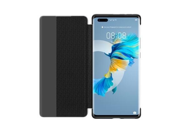 Оригинален Активен Калъф за Huawei Mate 40 Pro Smart View Book Case, Черен (4)