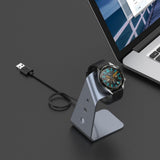 Безжично Зарядно с Поставка за Huawei Watch GT2, Wireless Stand Charger, Черен (6)