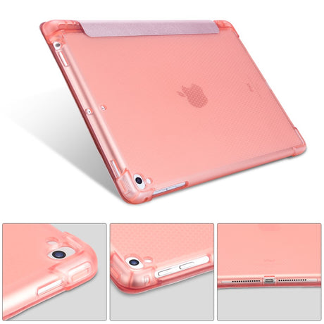 Защитен Калъф за iPad Air 2/ Pro 9.7", Trifold Leather Case, Розов (2)