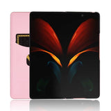 Кожен Калъф за Samsung Z Fold 2, Carbon Leather Case, Розов (4)