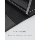 Кожен Калъф с Поставка 2в1 за Samsung Z Fold 2, GKK Split Leather Case, Черен (5)