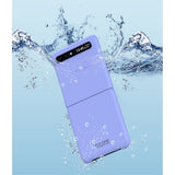 Ударостойчив Калъф за Samsung Galaxy Z Flip, GKK Creative PC Case, Лилав (3)
