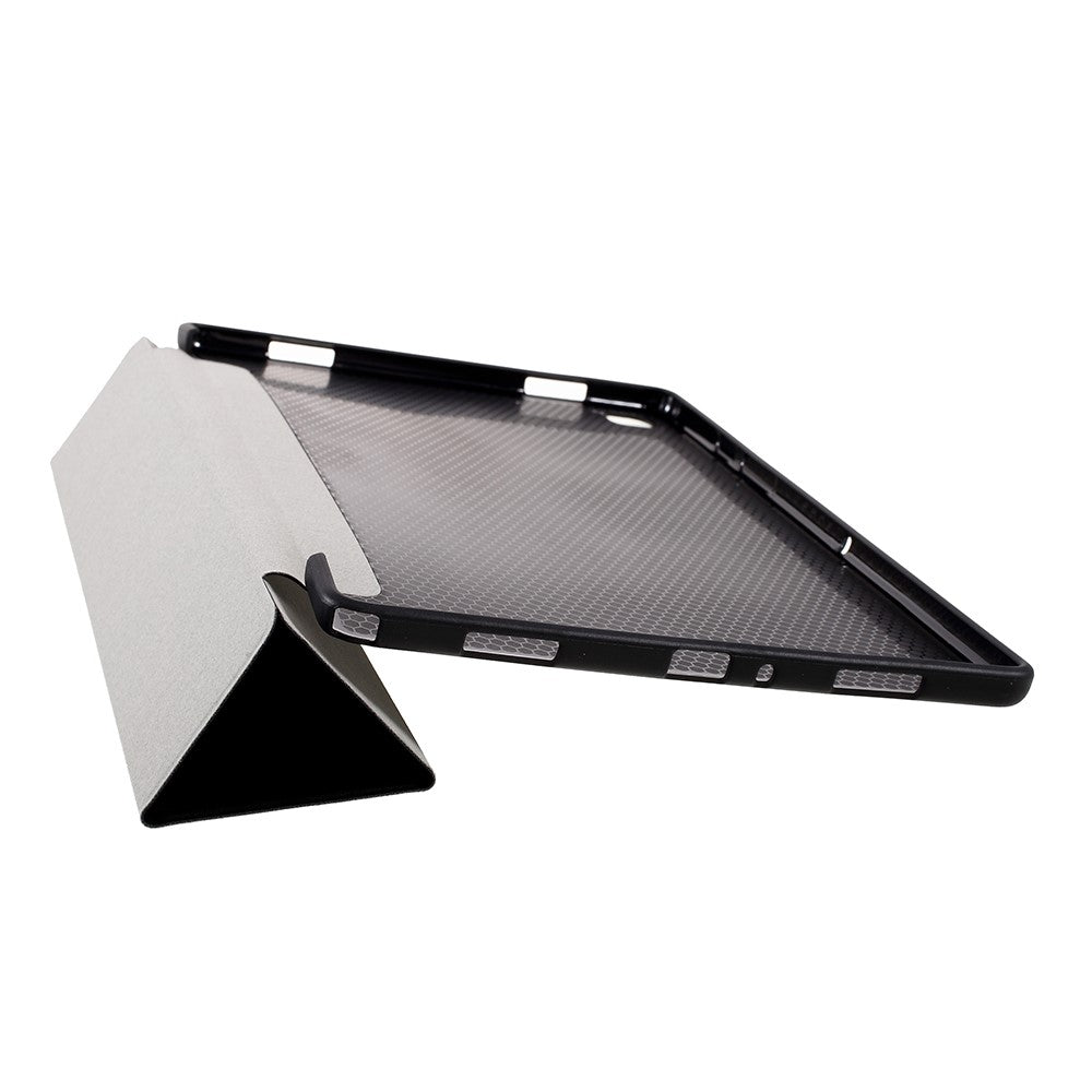 Калъф за Samsung Galaxy Tab A7 10.4", Tri-Fold Leather Case, Черен (5)