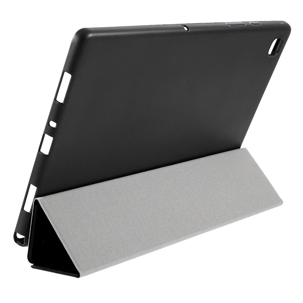 Калъф за Samsung Galaxy Tab A7 10.4", Tri-Fold Leather Case, Черен (4)