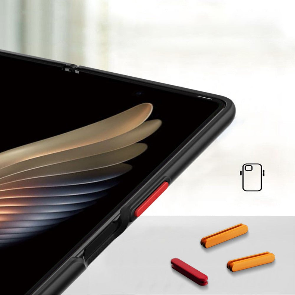 Матов Калъф за Samsung Z Fold 2, GKK Translucent Case, Черен (3)