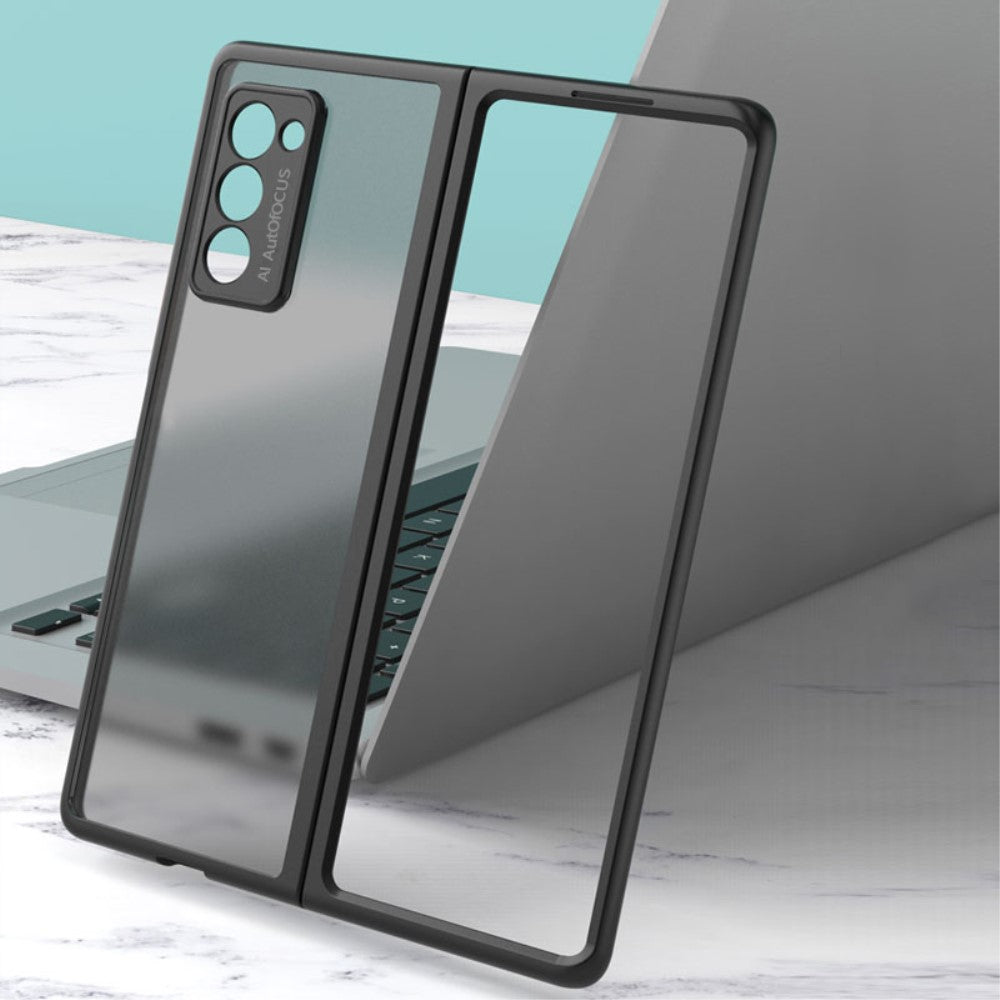 Матов Калъф за Samsung Z Fold 2, GKK Translucent Case, Черен (2)