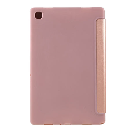 Калъф за Samsung Galaxy Tab A7 10.4", Tri-Fold Leather Case, Розов (6)
