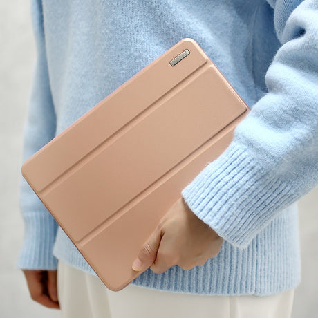 Калъф за Samsung Galaxy Tab A7 10.4", Tri-Fold Leather Case, Розов (2)