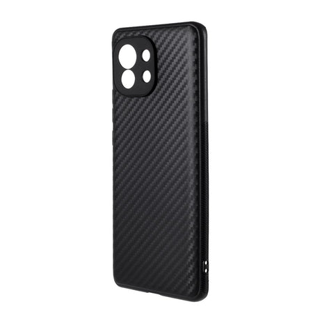 Силиконов Калъф за Xiaomi MI 11, Forcell Fiber Case, Черен