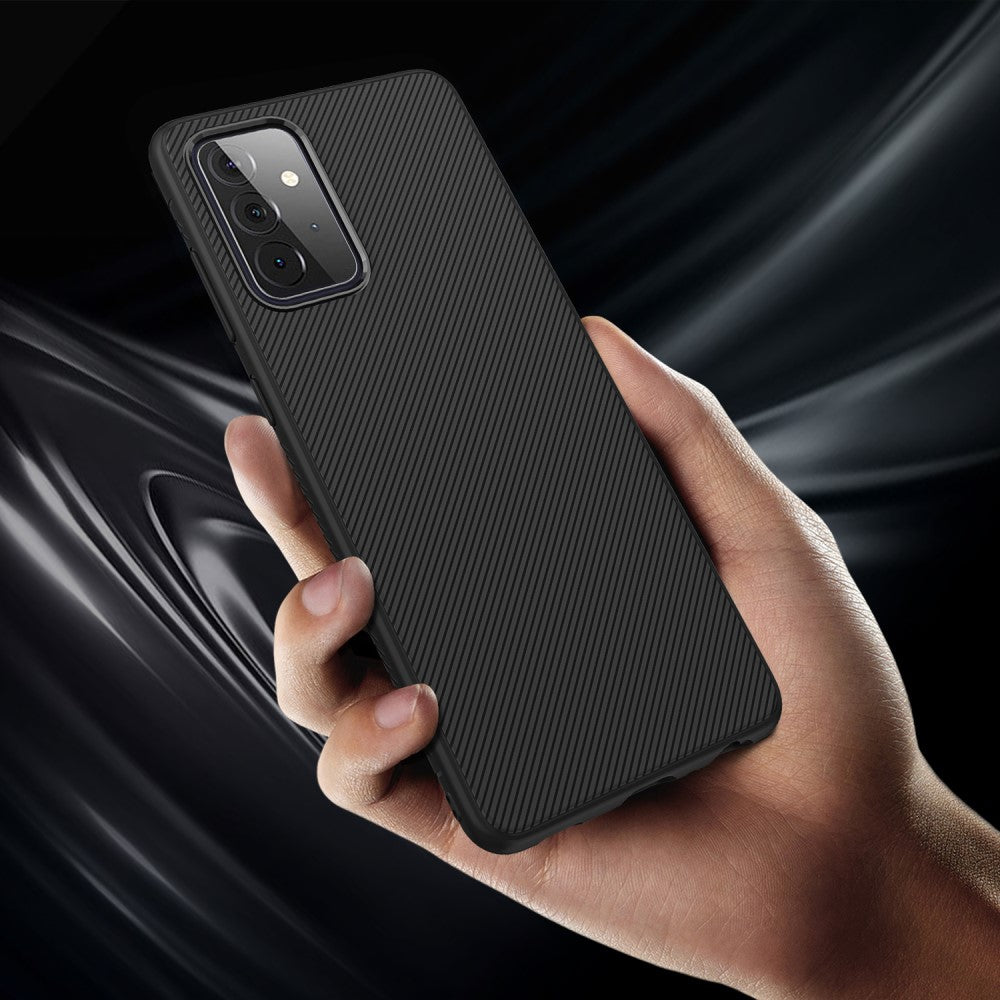 Силиконов Калъф за Samsung A72, Twill Case, Черен (4)