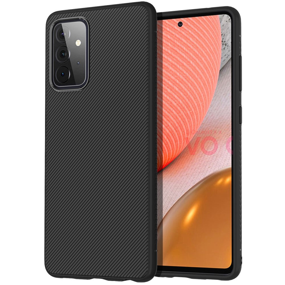 Силиконов Калъф за Samsung A72, Twill Case, Черен