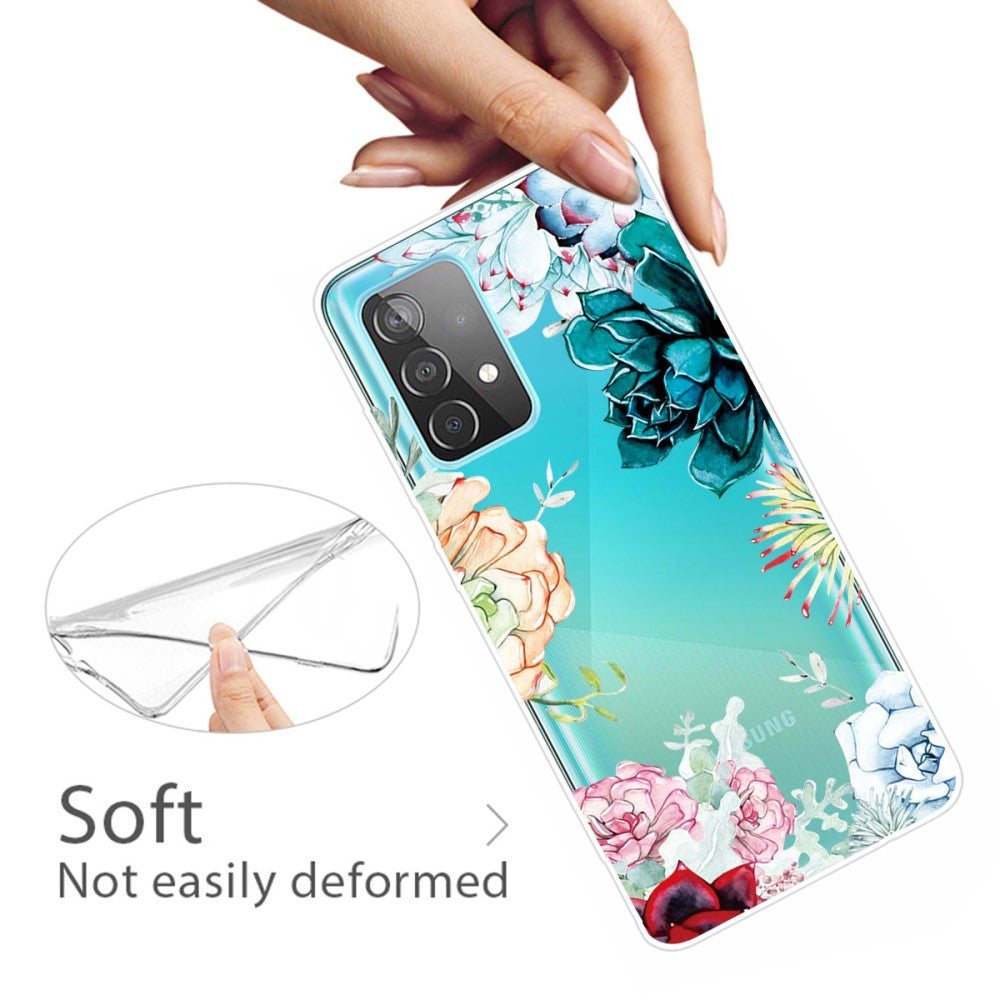 Силиконов Калъф за Samsung A72, Printing Flower Case, Цветен (2)