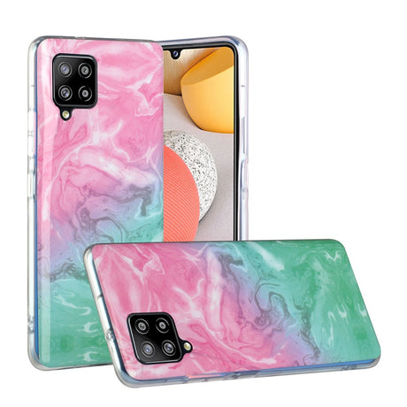 Силиконов Калъф за Samsung A42, Printing Marble Case, Цветен