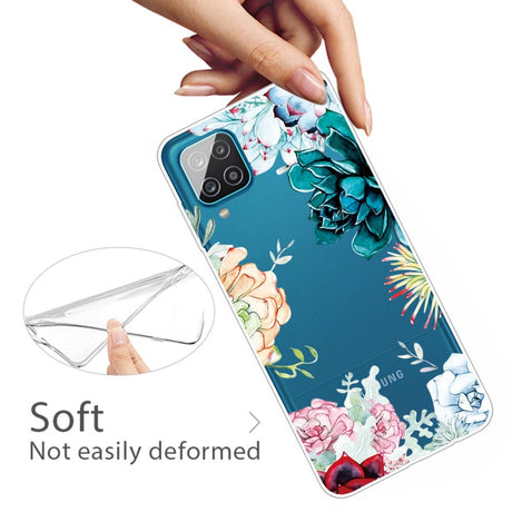 Силиконов Калъф за Samsung A12, Printing Flower Case, Цветен (2)