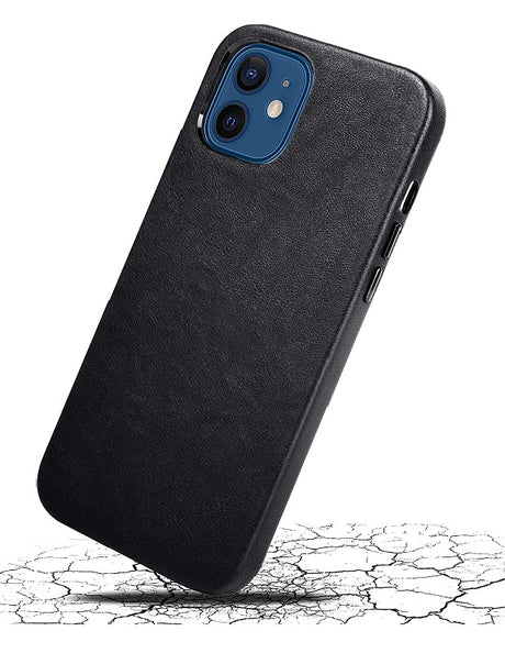 Кожен Калъф за iPhone 12 Mini, Leather Classic Case, Черен