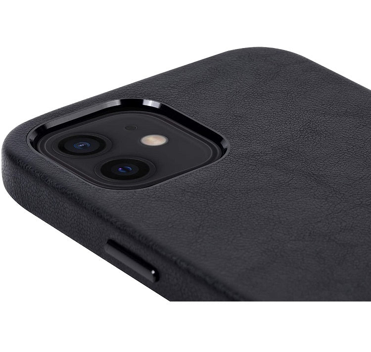 Кожен Калъф за iPhone 12 Mini, Leather Classic Case, Черен (4)