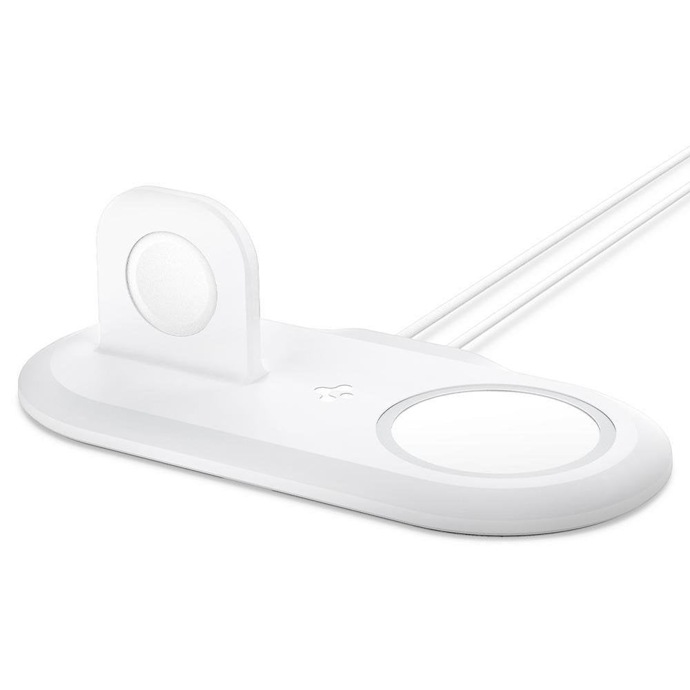 Поставка за Apple Magsafe и Wach Зарядни, Spigen Magfit Duo Stand, Бял (5)