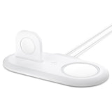 Поставка за Apple Magsafe и Wach Зарядни, Spigen Magfit Duo Stand, Бял (5)