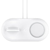 Поставка за Apple Magsafe и Wach Зарядни, Spigen Magfit Duo Stand, Бял (2)