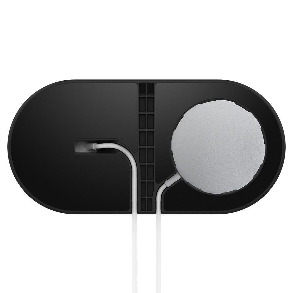 Поставка за Apple Magsafe и Wach Зарядни, Spigen Magfit Duo Stand, Черен (5)