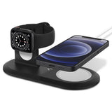 Поставка за Apple Magsafe и Wach Зарядни, Spigen Magfit Duo Stand, Черен (3)