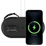 Поставка за Apple Magsafe и Wach Зарядни, Spigen Magfit Duo Stand, Черен (2)
