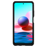 Противоударен Силиконов Калъф за Xiaomi Redmi Note 10/10S, Spigen Rugged Armor Case, Черен (4)