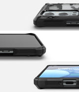 Противоударен Хибриден Калъф за Oneplus 9 Pro, Ringke Fusion X Camo Case, Черен (3)