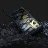 Противоударен Хибриден Калъф за Oneplus 9 Pro, Ringke Fusion X Camo Case, Черен (5)