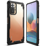 Противоударен Хибриден Калъф за Xiaomi Redmi Note 10 Pro/Max, Ringke Fusion X Case, Черен (3)