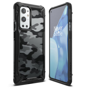Противоударен Хибриден Калъф за Oneplus 9 Pro, Ringke Fusion X Camo Case, Черен